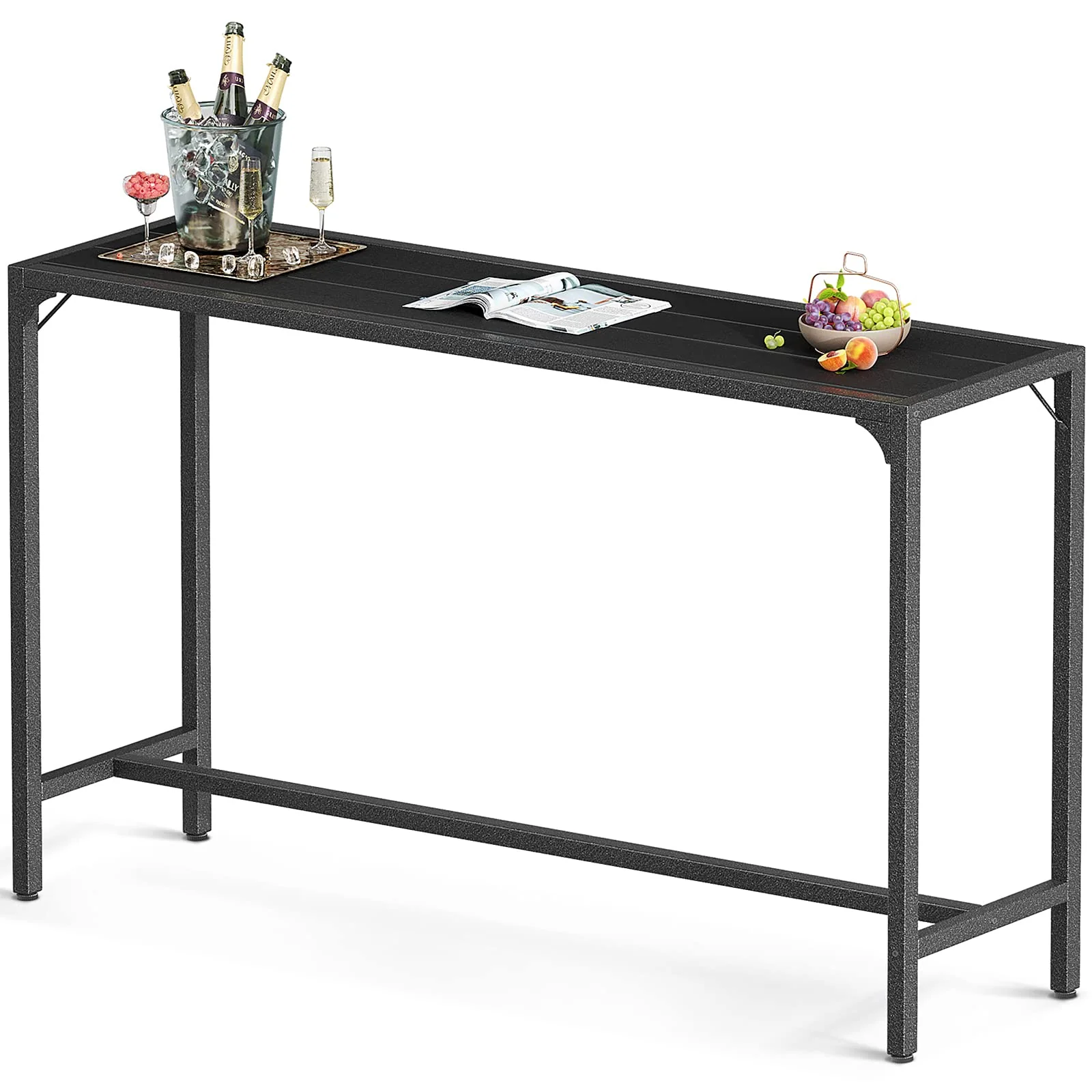 ODK 55 Inch Outdoor Bar Table for Hot Tub, Garden
