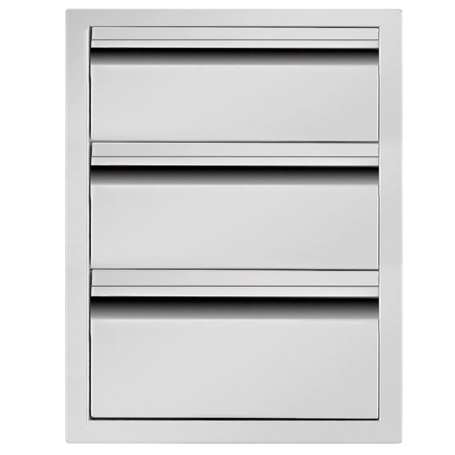 Atatod 14" W Outdoor Kitchen Drawer Stainless Steel BBQ Triple Drawer