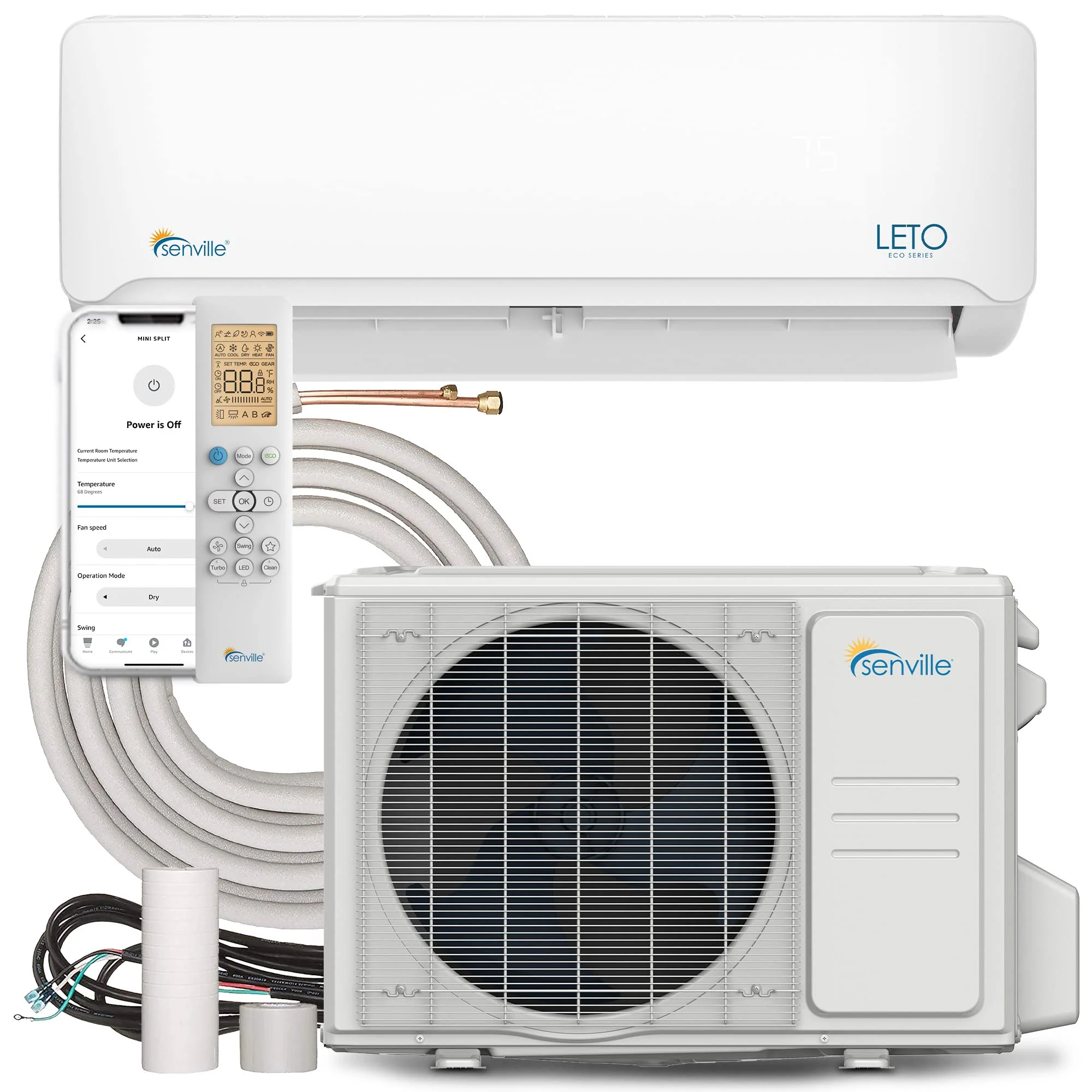 Senville 12000 BTU 110/120V Mini Split Air Conditioner Heat Pump