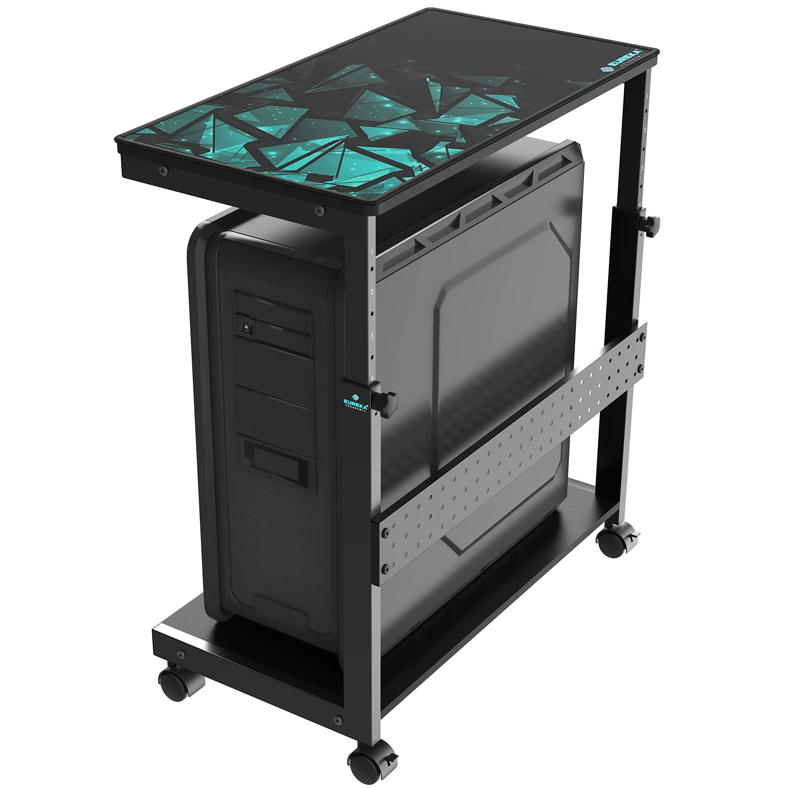 EUREKA ERGONOMIC Height Adjustable Computer Tower Stand