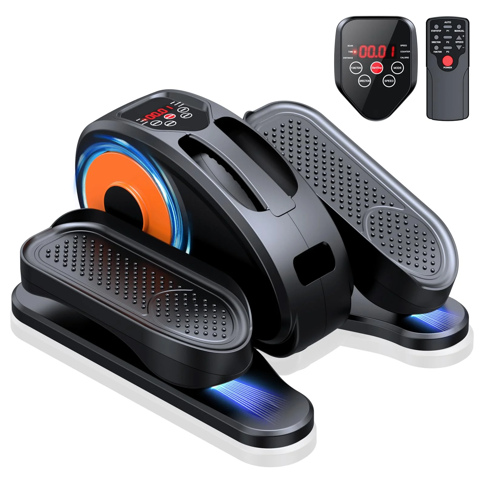 GUGTTR Under Desk Elliptical Machine with Remote Control
