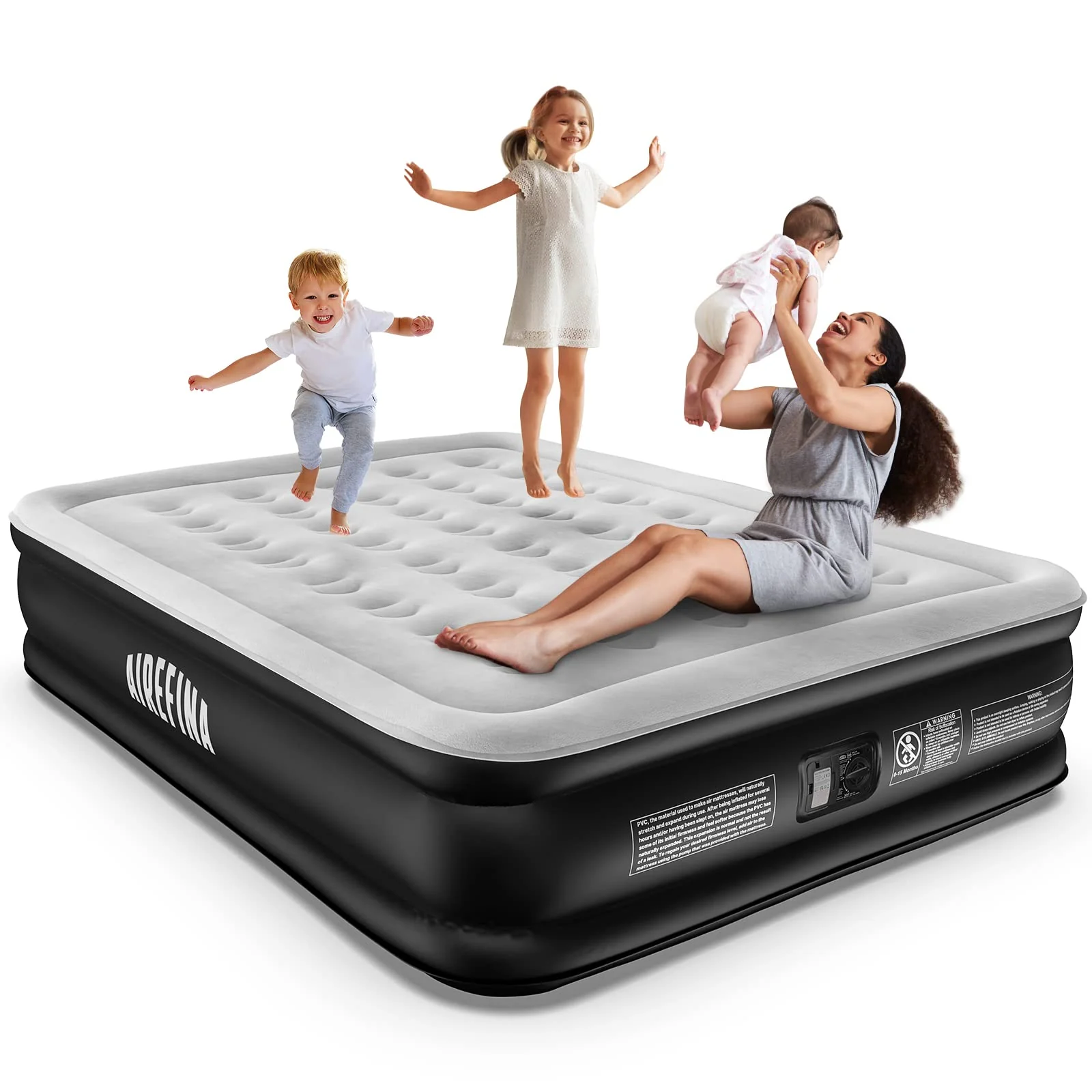 Airefina 18" Queen Air Mattress with Built-in Pump