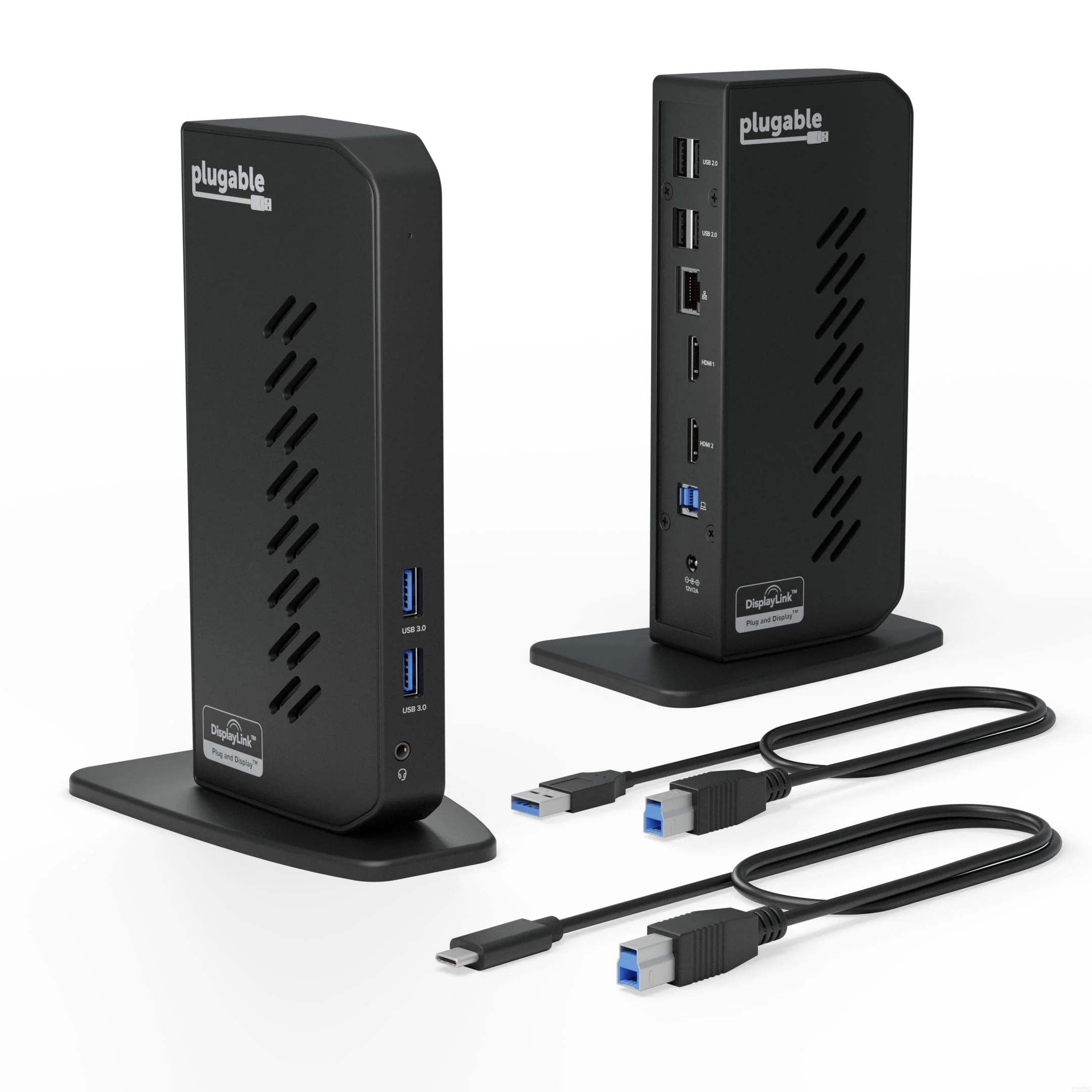 Plugable USB 3.0 and USB-C Universal Laptop Docking Station