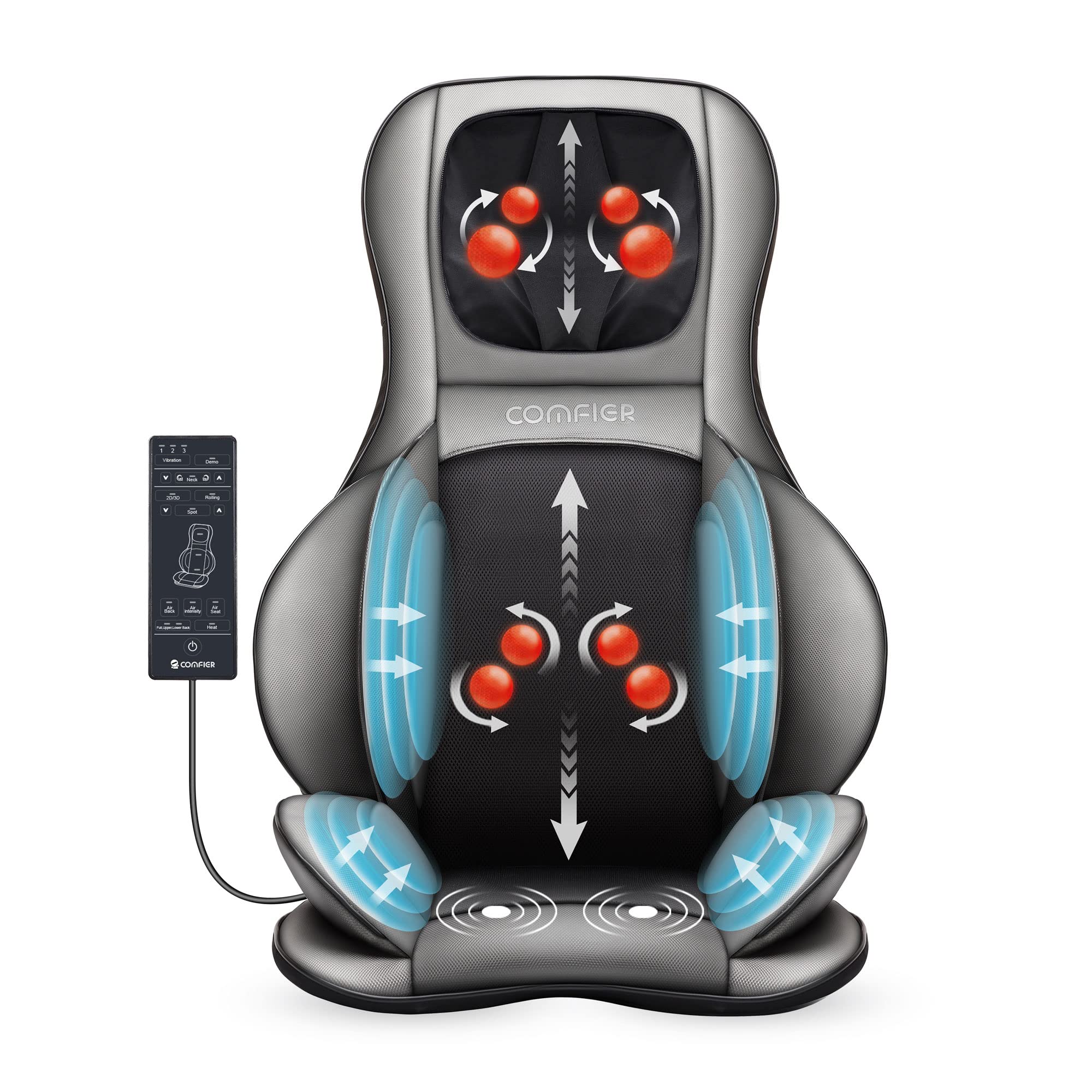 COMFIER Shiatsu Neck Back Massager with Heat