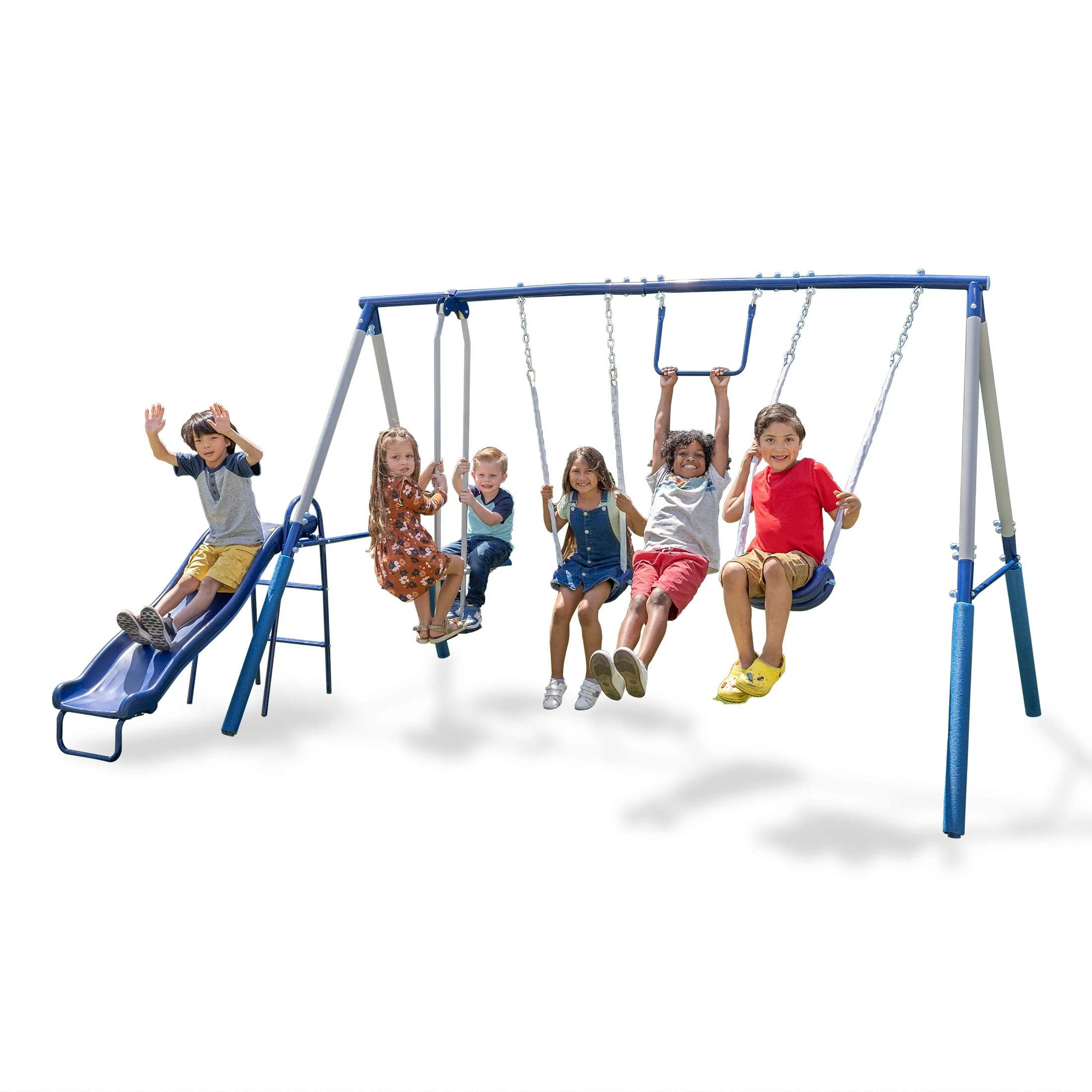 Sportspower Arcadia Swing Set, Outdoor Playset for Kids with Slide