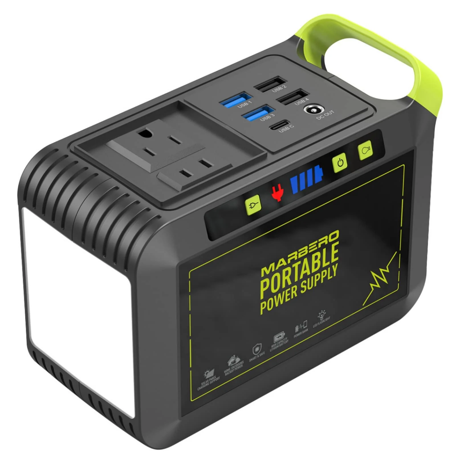 MARBERO 88Wh Portable Power Station 24000mAh Camping Solar Generator