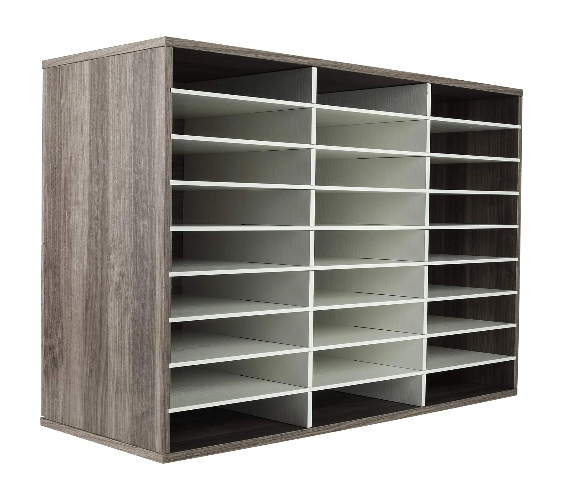 TQVAI Wood Adjustable Literature Organizer