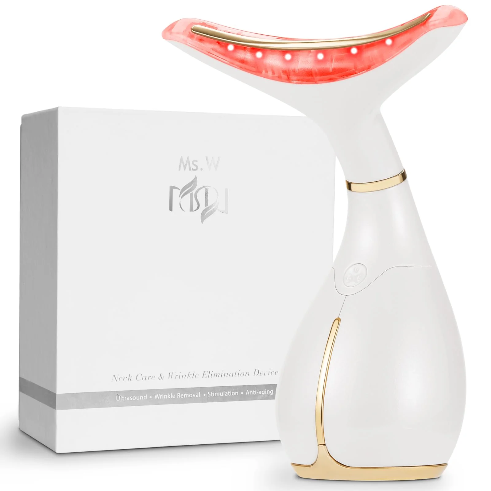 Ms.W Electric Red Light Face Massager for Face and Neck