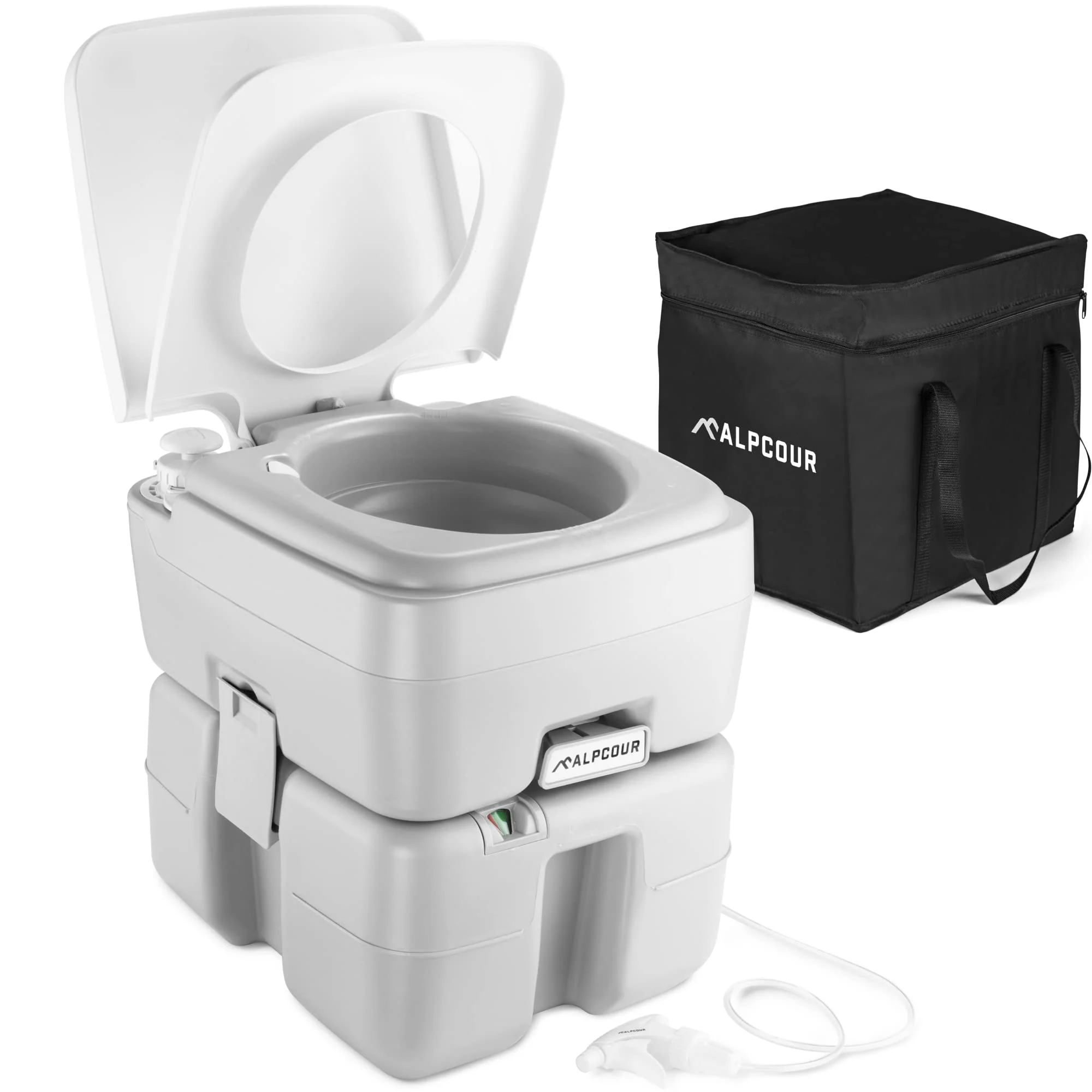 Alpcour Portable Toilet for Camping with 5.3 Gallon Waste Tank