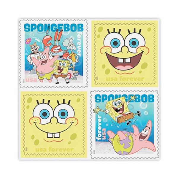 SpongeBob SquarePants 2025 - 5 Sheets / 80 Pcs