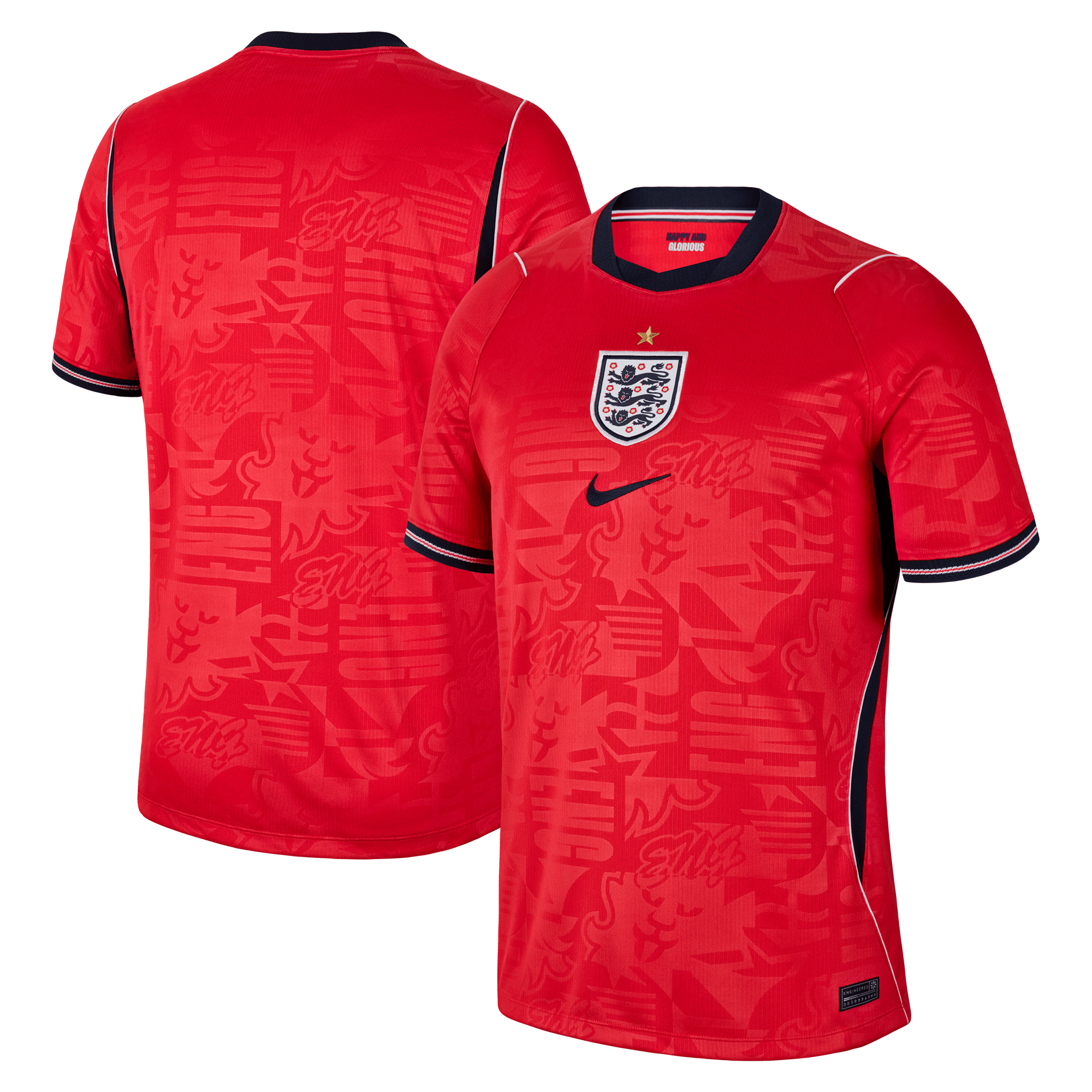 England National Team Nike 2026 Away Stadium Replica Jersey - Red