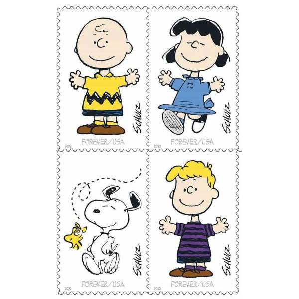 Charles M. Schulz 2022 - 5 Sheets / 100 Pcs