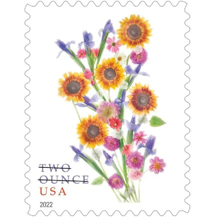 Sunflower Bouquet 2022 Two Ounce Rate (2 oz.) - 5 Booklets / 100 Pcs