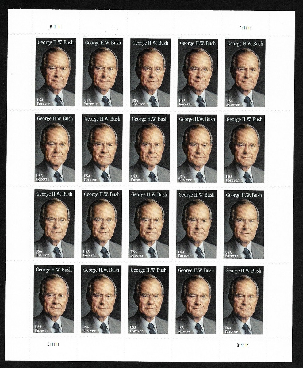 George H.W. Bush 2019 - 5 Sheets / 100 Pcs