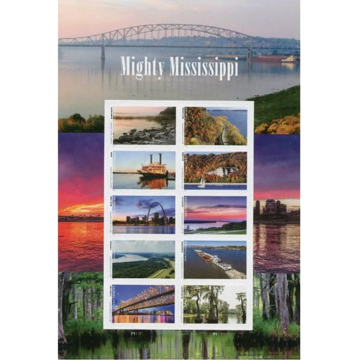 Mighty Mississippi 2022 - 5 Sheets / 50 Pcs