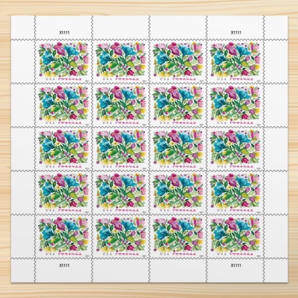 Celebration Blooms 2024 - 5 Sheets / 100 Pcs