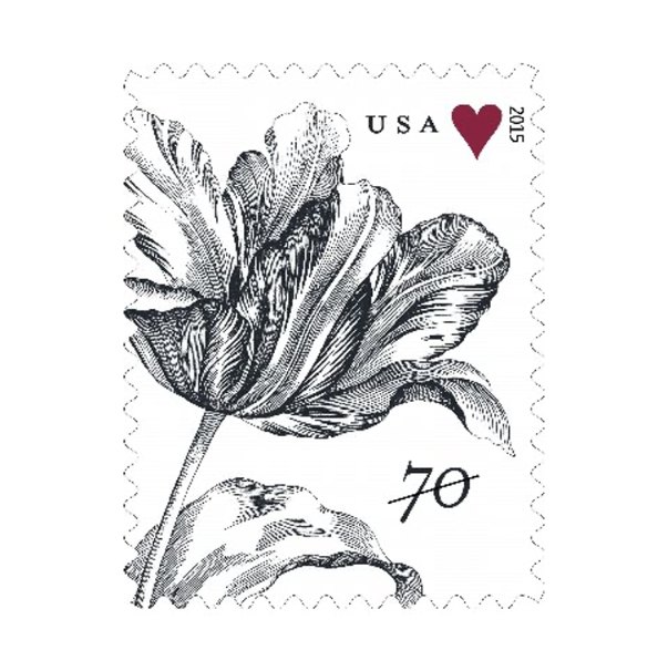 Vintage Tulip 2015 70c - 5 Sheets / 100 Pcs