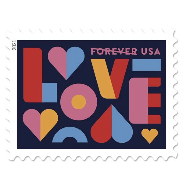 Love 2021 - 5 Sheets / 100 Pcs