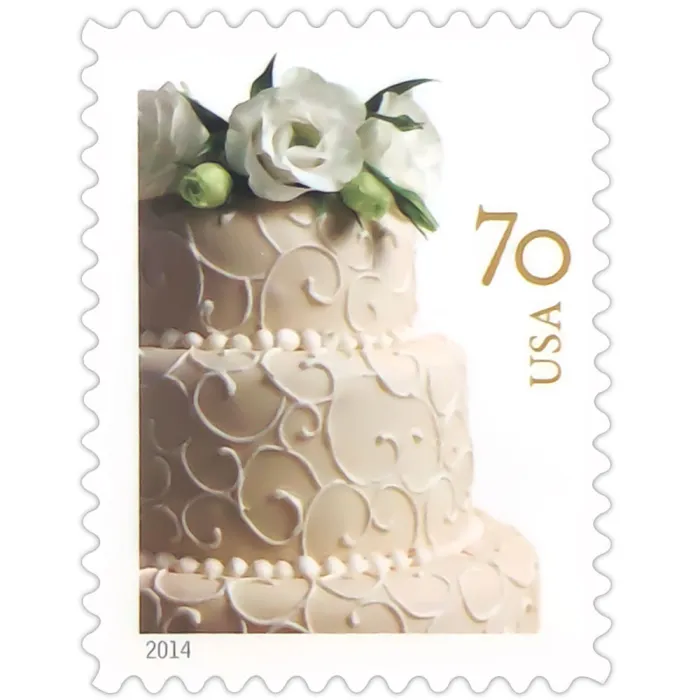Wedding Cake 2014 70c - 5 Booklets / 100 Pcs