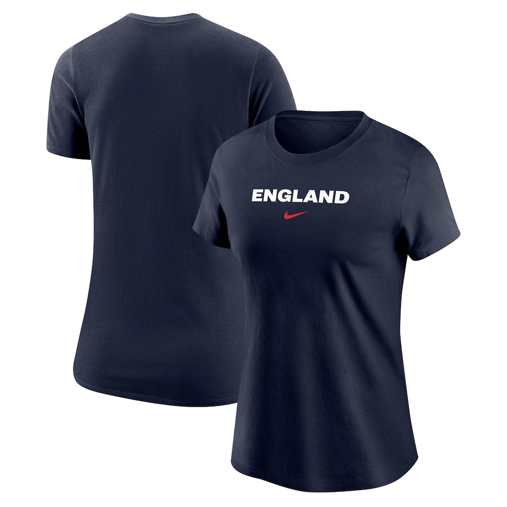 England National Team Nike Women's Wordmark T-Shirt - Navy