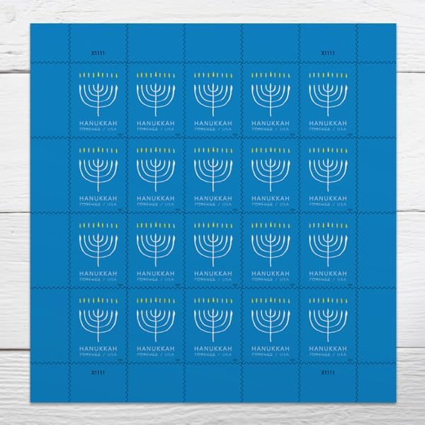 Hanukkah 2024 - 5 Sheets / 100 Pcs