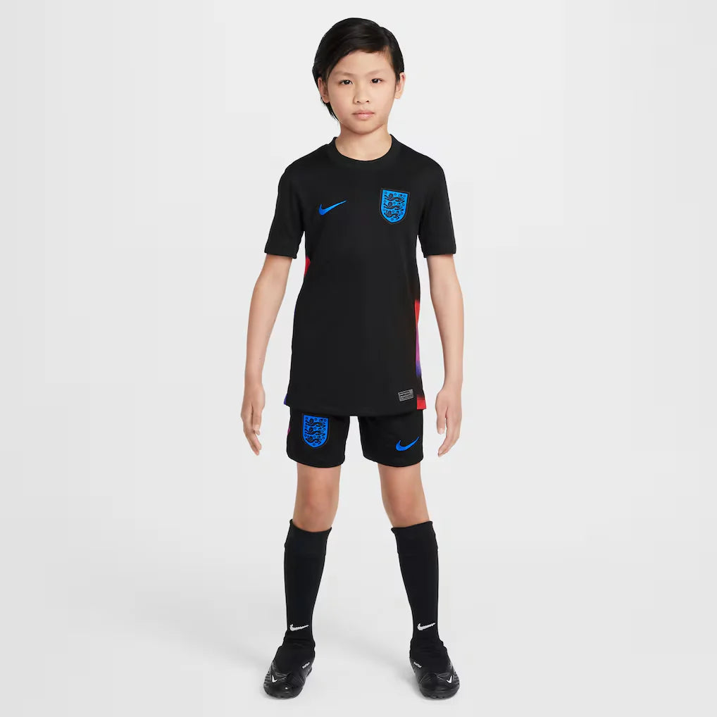 England Women's National Team Nike Youth 2025/26 Away Replica Jersey - Black