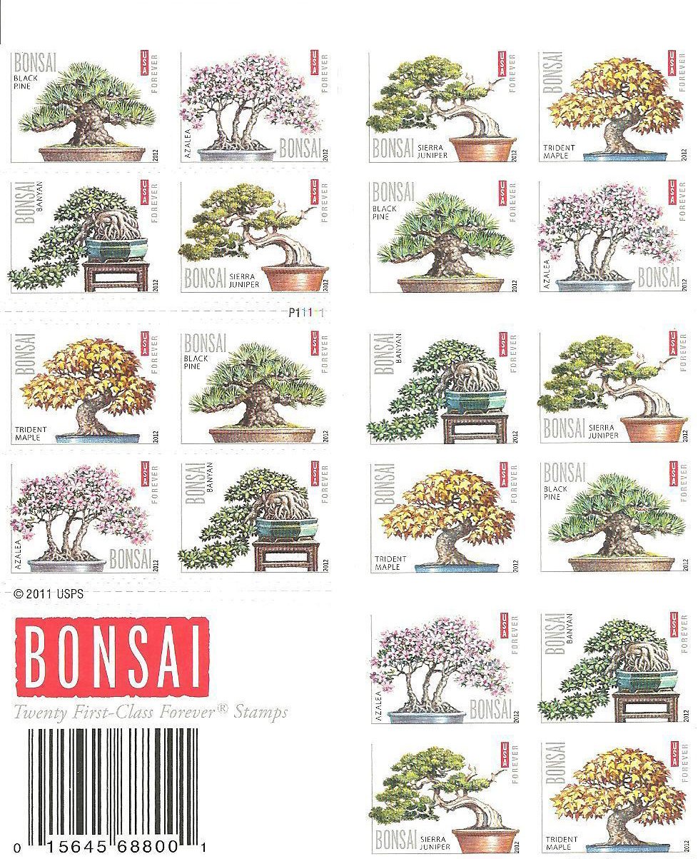 Bonsai tree 2012 - 5 Booklets / 100 Pcs