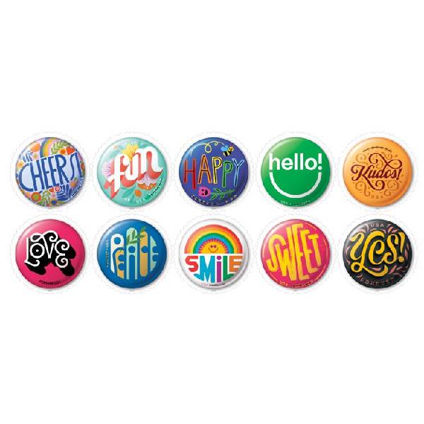 Pinback Buttons 2024 - 5 Sheets / 100 Pcs