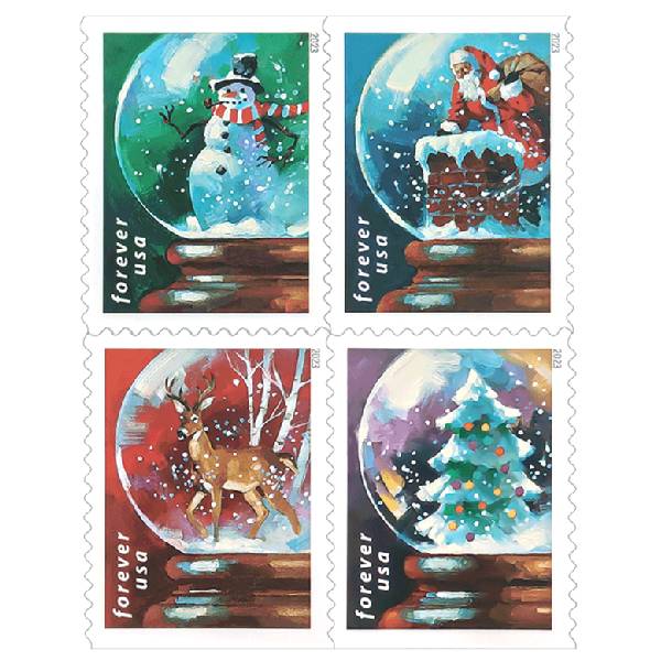 Snow Globes 2023 - 5 Sheets / 100 Pcs