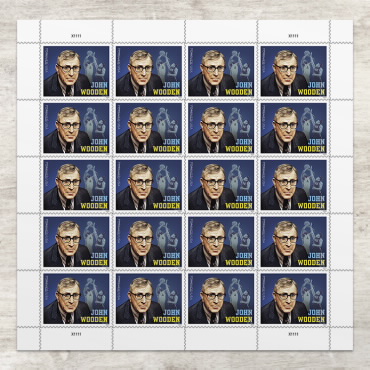 John Wooden 2024- 5 Sheets / 100 Pcs