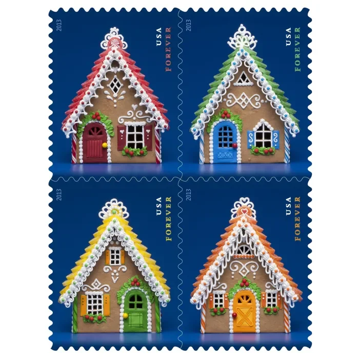 Contemporary Gingerbread Houses 2013 - 5 Sheets / 100 Pcs
