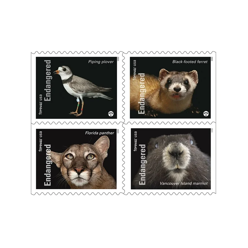Endangered Species 2023 - 5 Sheets / 100 Pcs