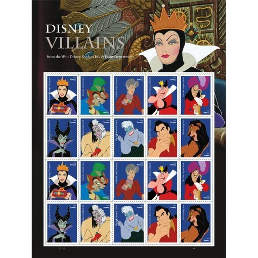 Disney Villains 2017 - 5 Sheets / 100 Pcs