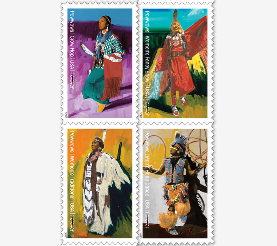 Powwows: Celebrating Native American Culture 2025 - 5 Sheets / 100 Pcs