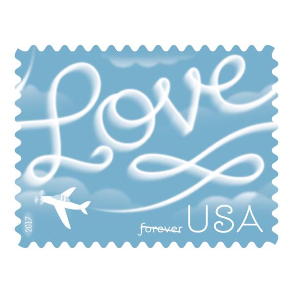 Love Skywriting 2017 - 5 Sheets / 100 Pcs