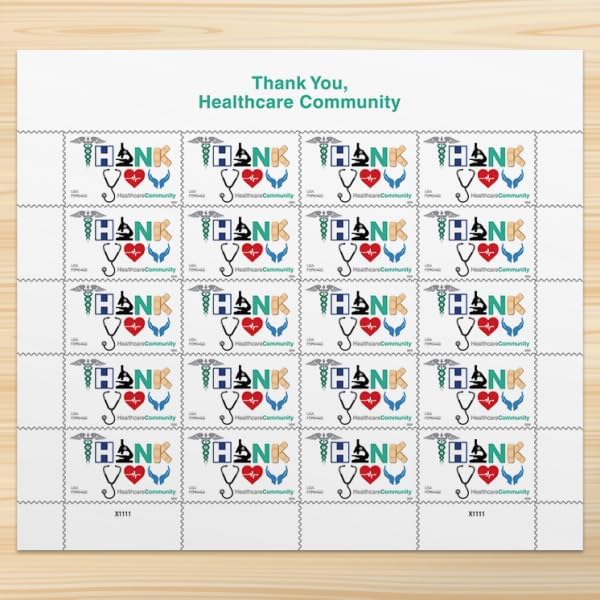 Thank You, Healthcare Community 2024 - 5 Sheets / 100 Pcs