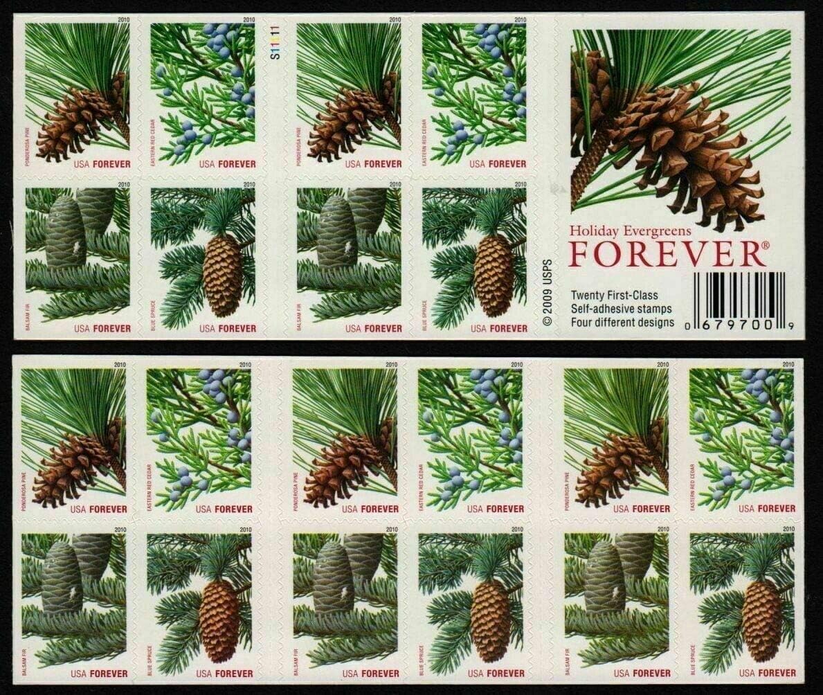 Holiday Evergreen 2010 - 5 Sheets / 100 Pcs