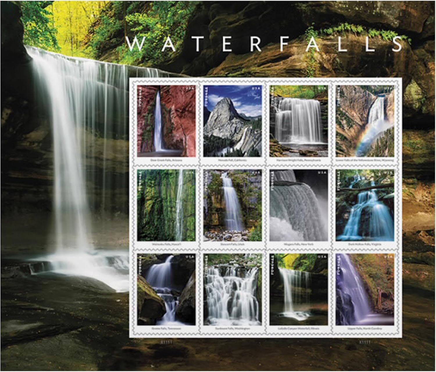 Waterfalls 2023 - 5 Sheets / 60 Pcs