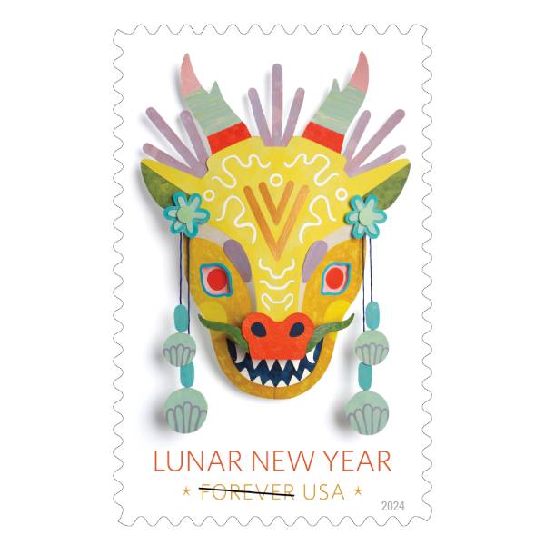 Lunar NEW YEAR Dragon 2024 - 5 Sheets / 100 Pcs