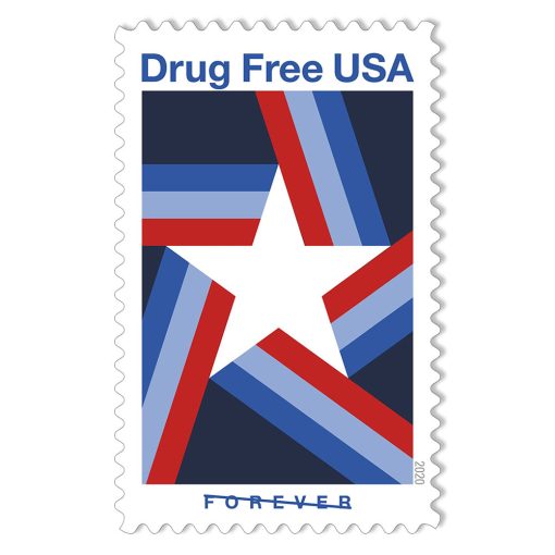 Drug Free 2020 - 5 Sheets / 100 Pcs