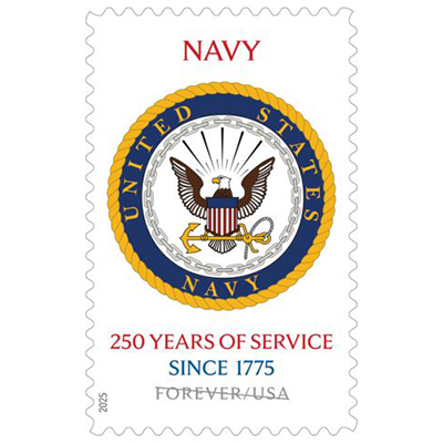 U.S. Navy 250th 2025 - 5 Sheets / 100 Pcs