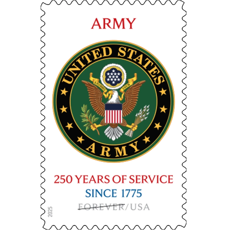 U.S. Army 250th 2025 - 5 Sheets / 100 Pcs