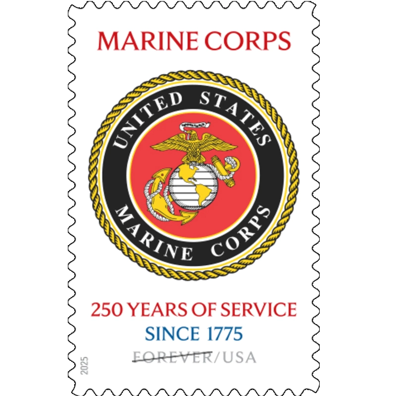 U.S. Marine Corps 250th 2025 - 5 Sheets / 100 Pcs