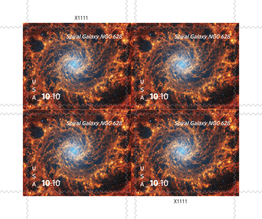 $10.1 Spiral Galaxy 2025 - 5 Sheets / 20 Pcs