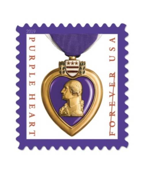 Purple Heart Medal 2019 - 5 Sheets / 100 Pcs