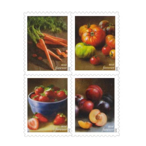 Fruit and Vegetables 2020 - 5 Sheets / 100 Pcs