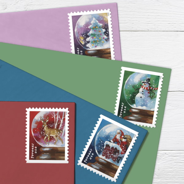 Snow Globes 2023 - 5 Sheets / 100 Pcs