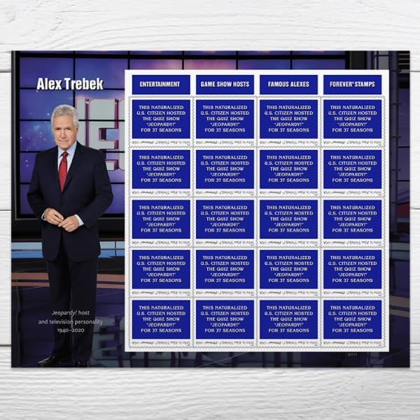 Alex Trebek 2024- 5 Sheets / 100 Pcs