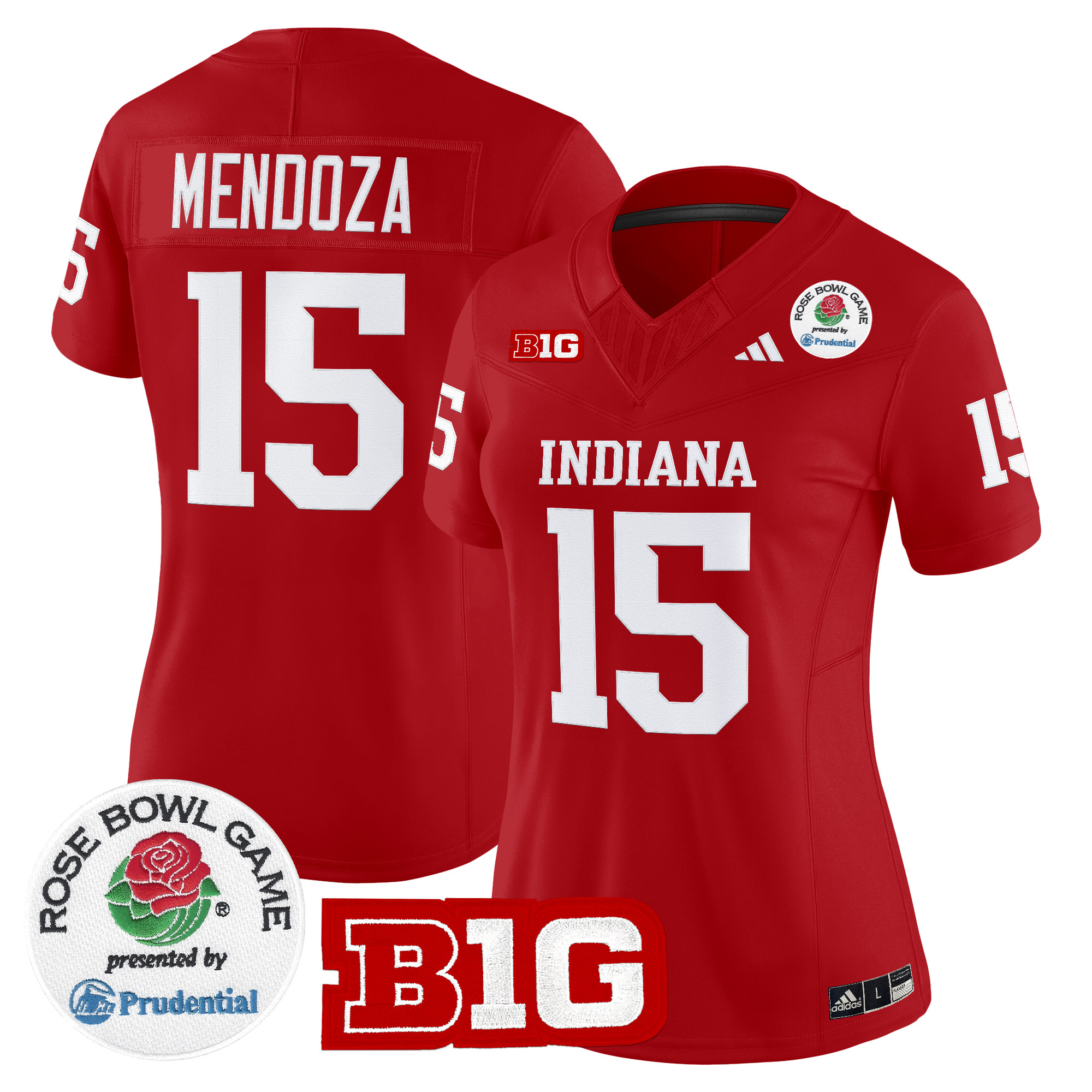 #15 Fernando Mendoza Indiana Hoosiers 2026 Rose Bowl Vapor Limited Jersey - All Stitched