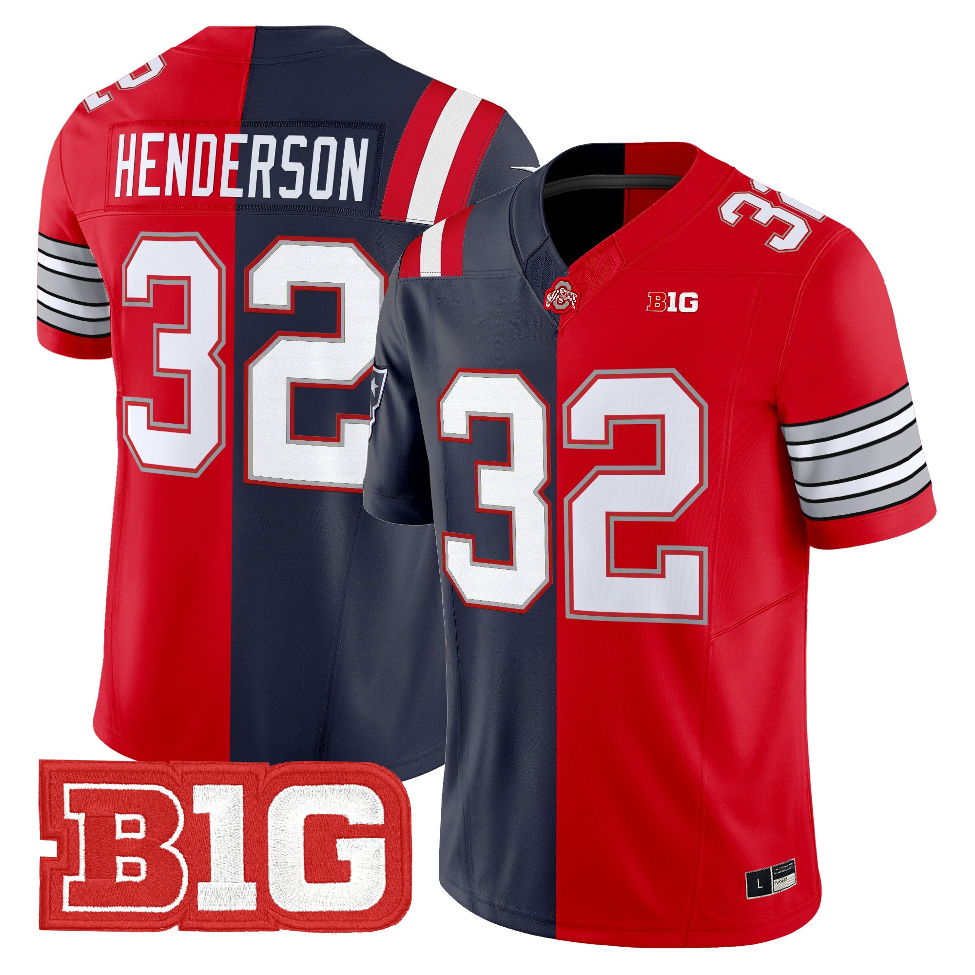 #32 TreVeyon Henderson Split Vapor Limited Jersey - All Stitched